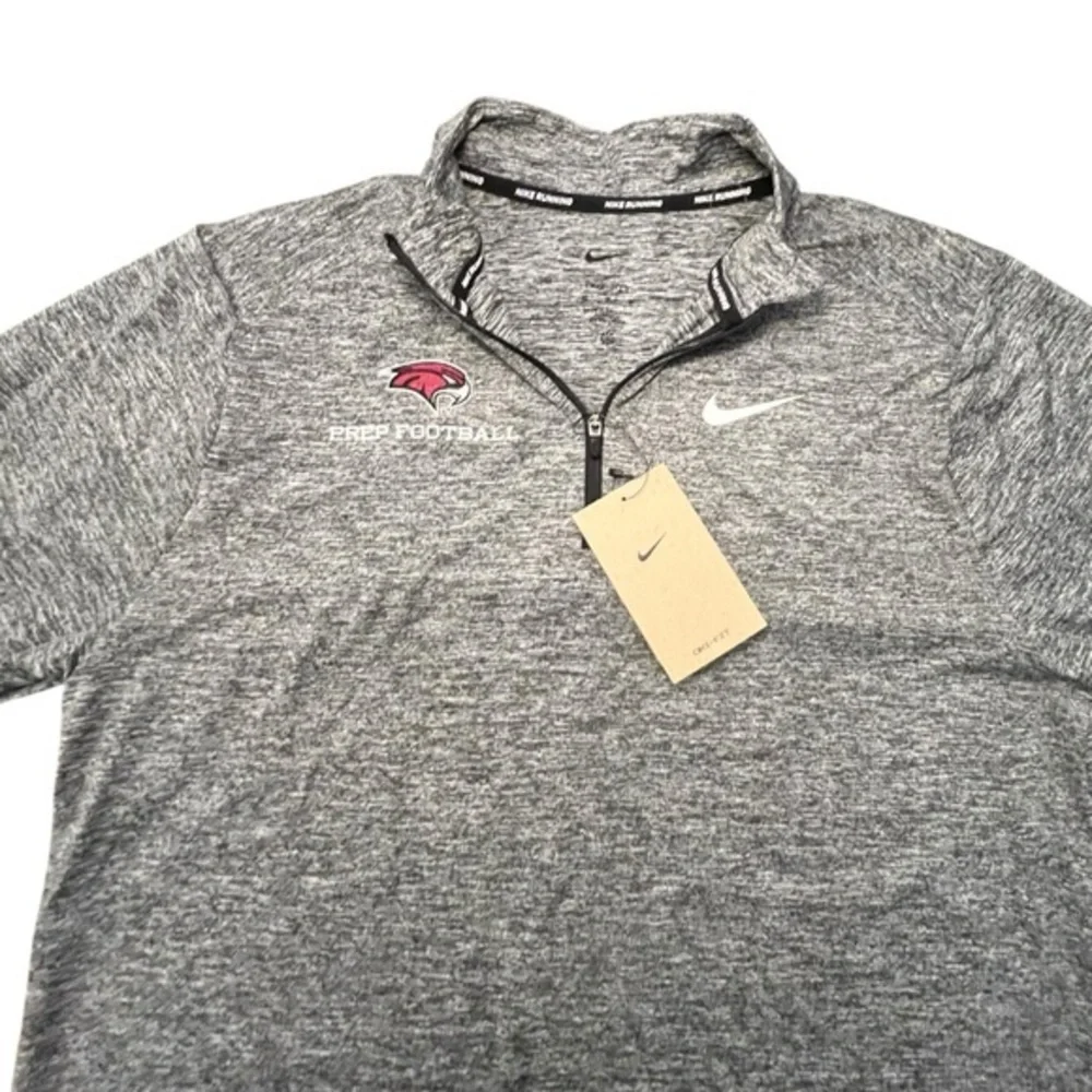PREP FOOTBALL Long Sleeve Athletic‎ Shirt 1/2 Zip Medium NWT NIKE RUNNING $75
